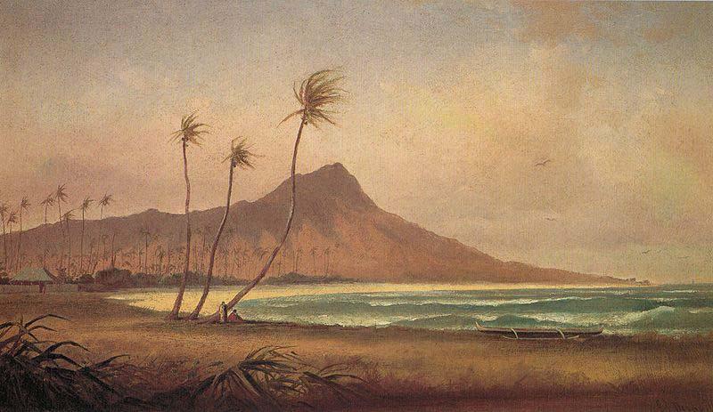 Gideon Jacques Denny Waikiki Beach, oil painting image